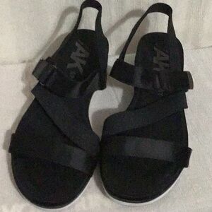 Anne Klein black sport sandal